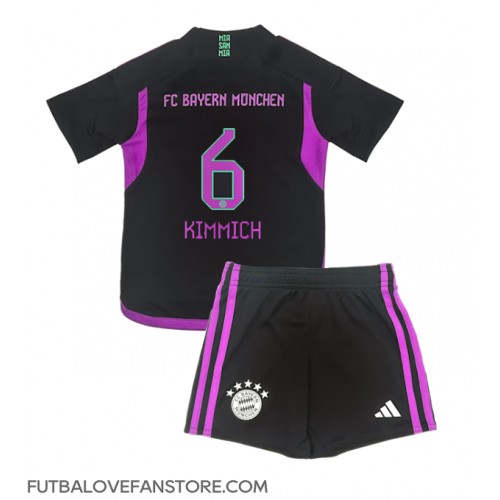 Bayern Munich Joshua Kimmich #6 Vonkajší Detský futbalový dres 2023-24 Krátky Rukáv (+ trenírky)